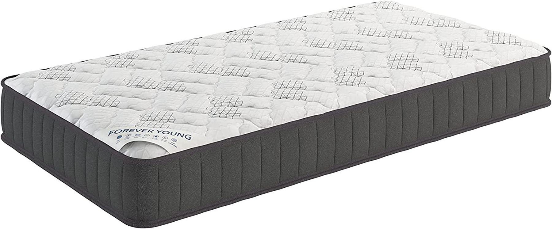 Twin , 9 inch , Firm , Hybrid Mattress with Bonnell Coil core from Bonelli Essentials by Ottomanson in white background.