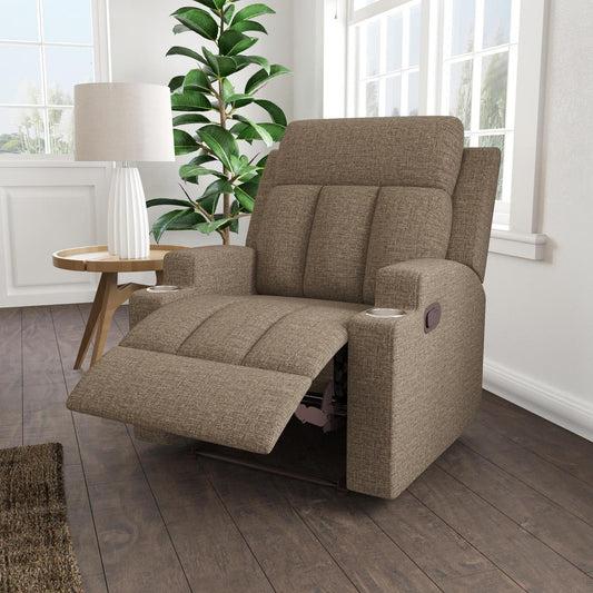 Ergorest Brown Recliner Armchair with Cupholders