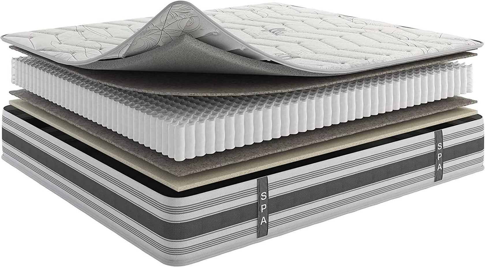 Dulce Deluxe Hybrid Mattress , Firm , Queen , 12 Inch – Sweet Home Stores